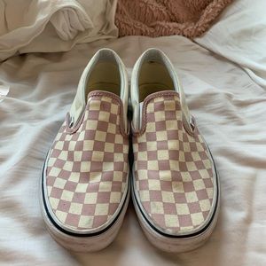 PINK CHECKERED VANS